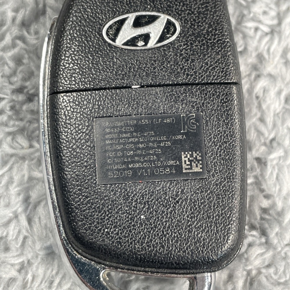 OEM 2017-2019 HYUNDAI SONATA FLIP KEY KEYLESS REMOTE 95430-C1210 TQ8-RKE-4F25 - Picture 7 of 14